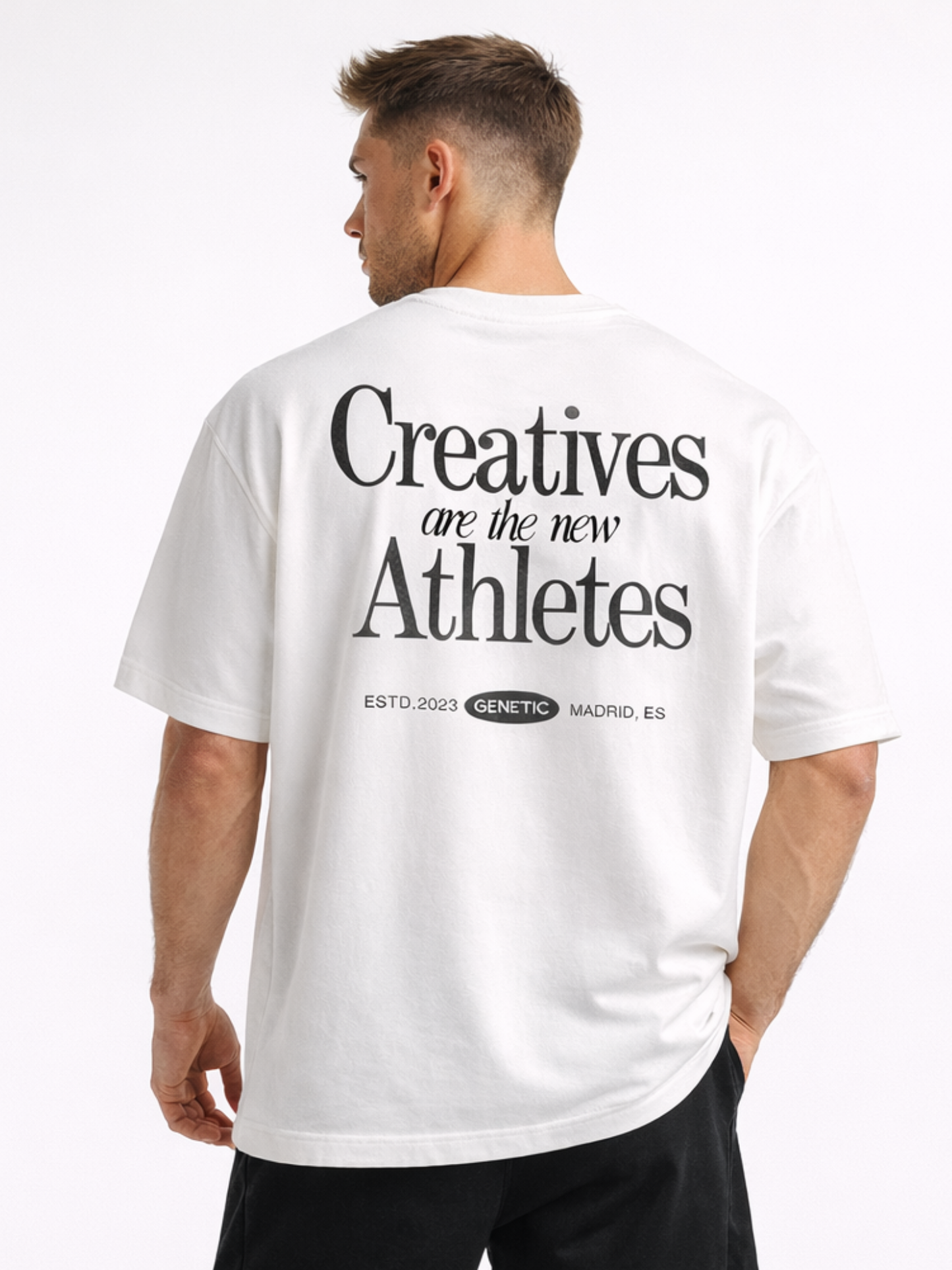 Camiseta manga corta Oversize Creatives are the new Athletes