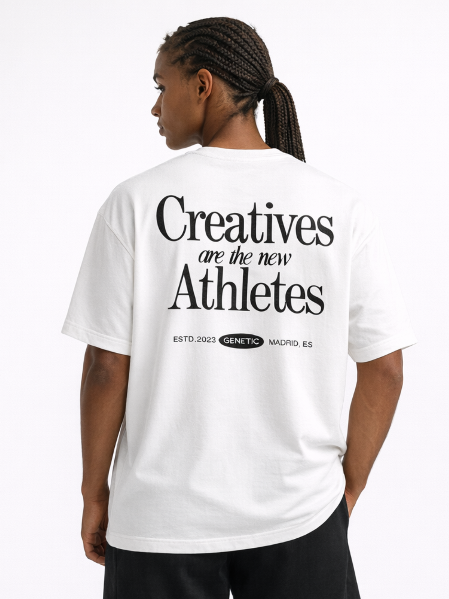 Camiseta manga corta Oversize Creatives are the new Athletes