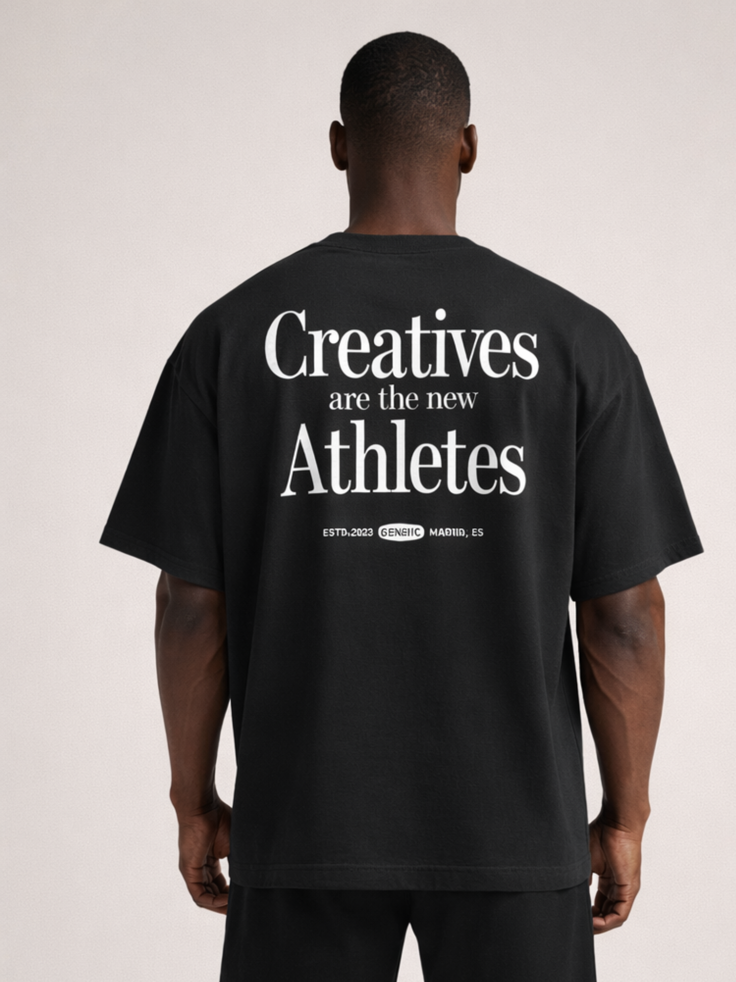 Camiseta manga corta Oversize Creatives are the new Athletes