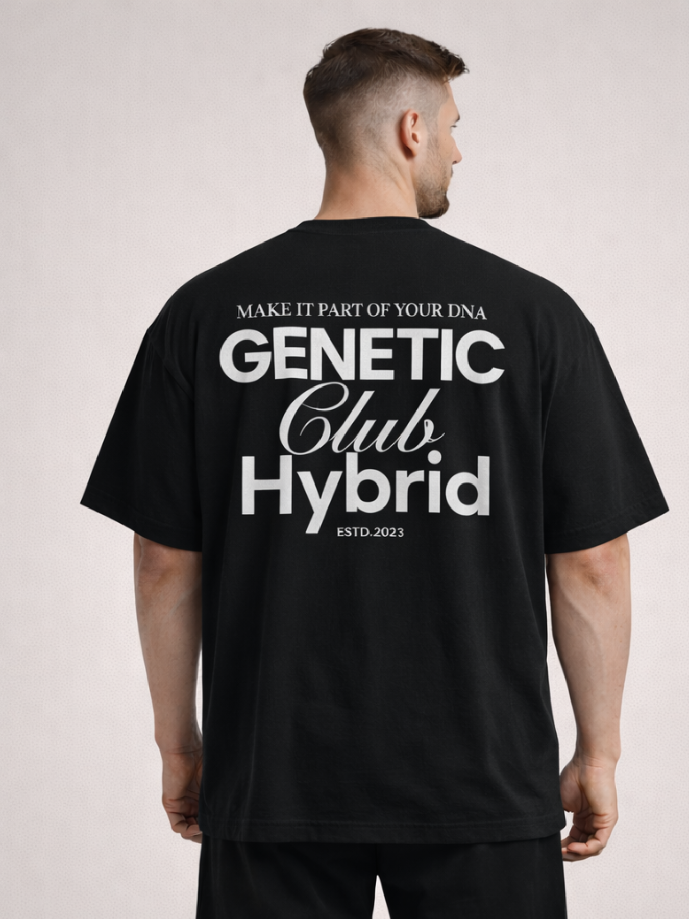 Camiseta manga corta Oversize Genetic Club Hybrid