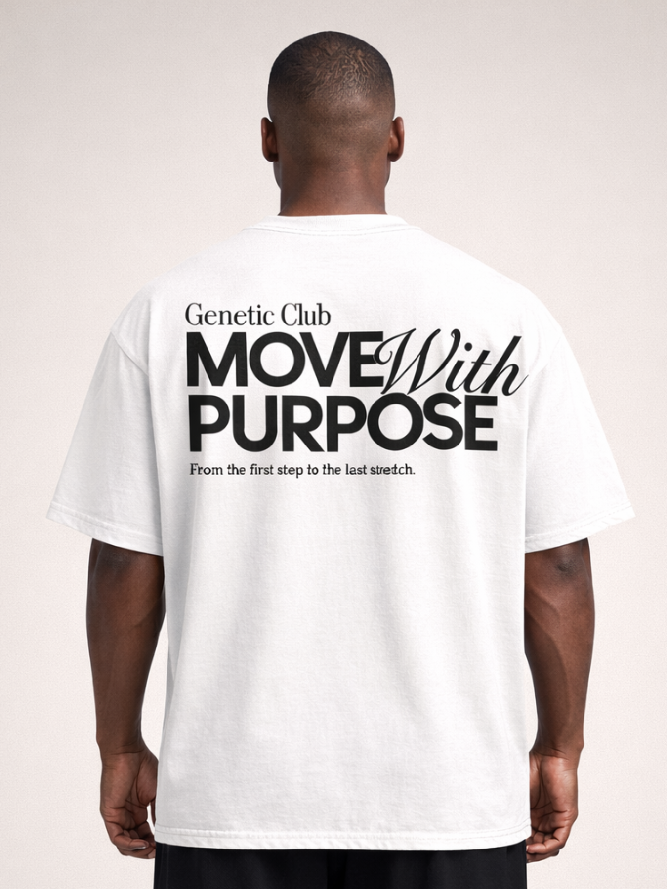 Camiseta manga corta Oversize Move With Purpose