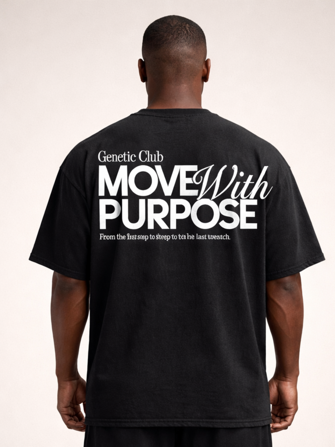 Camiseta manga corta Oversize Move With Purpose
